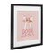 Stupell Industries Blush Pink Book Lover Framed Print Under Glass, design by Kim Allen